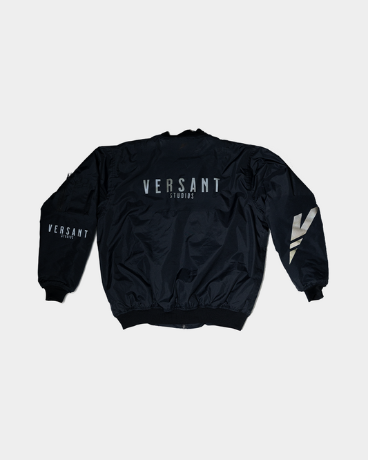 Construction Jacket back print detail by Versant Studios